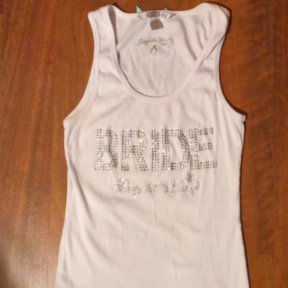 EUC Victoria's Secret Bride bling tank top